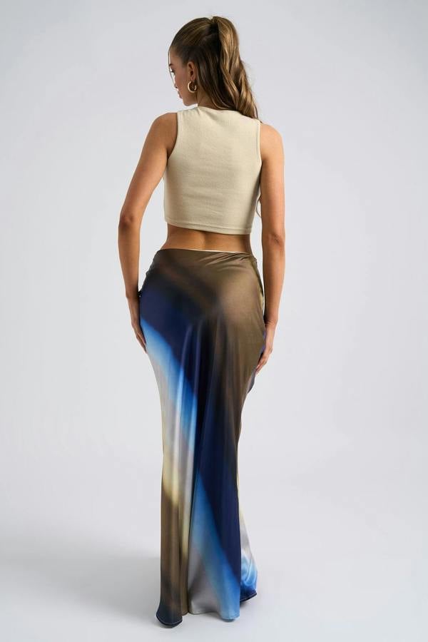 Urban Bliss Ombre Bias Cut Maxi Skirt