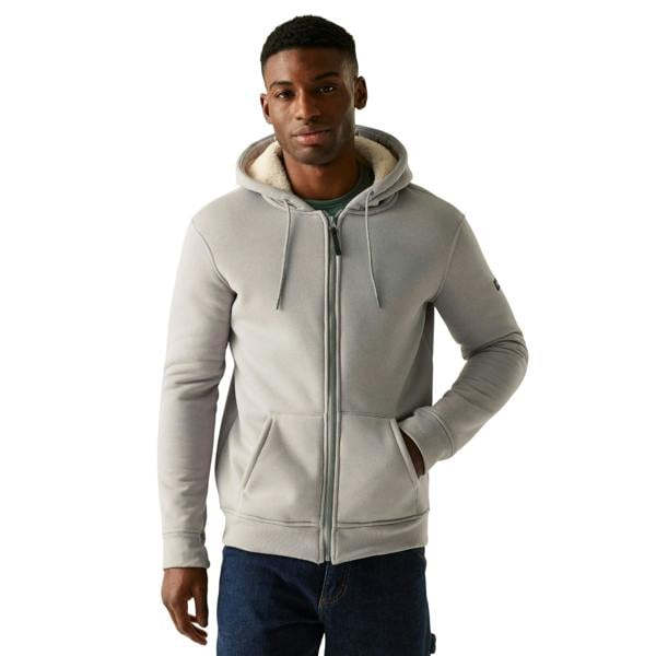 Regatta Mens Naddle Fleece Full Zip Hoodie - Grey Marl - 