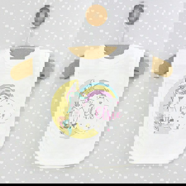 Personalised Memento Company Personalised Baby Unicorn Bib