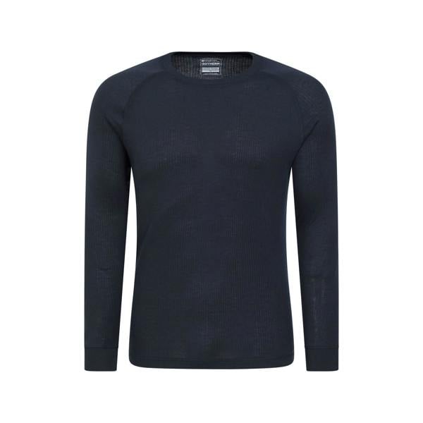 Mountain Warehouse Mens Talus Round Neck Long-Sleeved Thermal Top - Navy - 