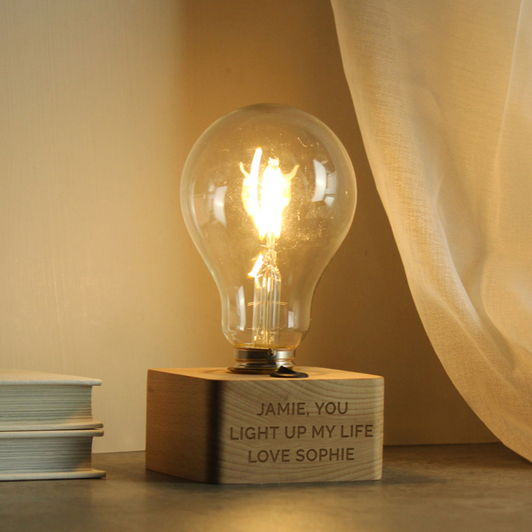 Personalised Memento Company Personalised LED Bulb Small Lamp