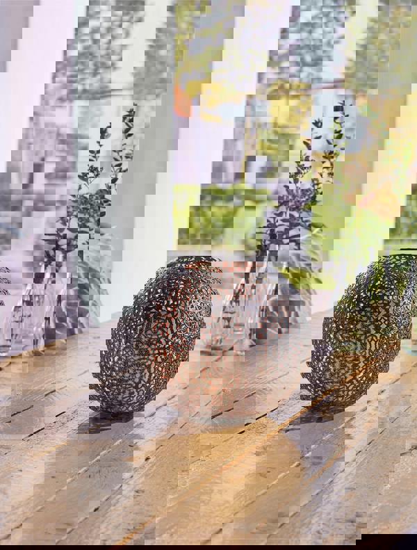 Luxform Solar Coco Metal Flame Effect Table Light 2Pk