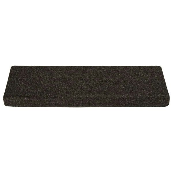 Berkfield Stair Mats 15 pcs Needle Punch 65x21x4 cm Dark Brown