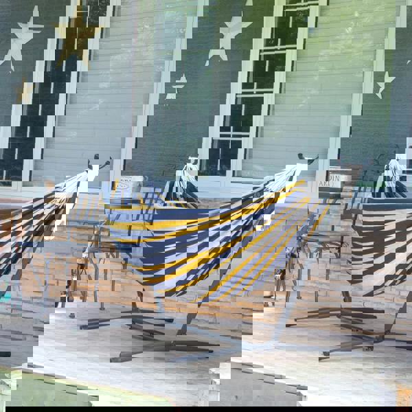 Vivere Double Cotton Hammock with Stand (250cm) - Serenity