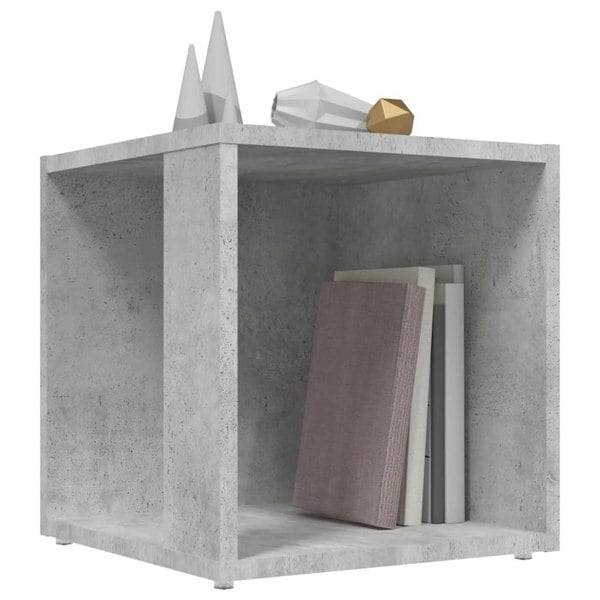 Berkfield Side Table Concrete Grey 33x33x34.5 cm Engineered Wood