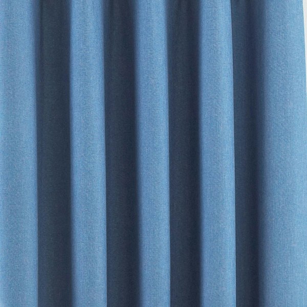 Riva Home Eclipse Blackout Eyelet Curtains - Denim