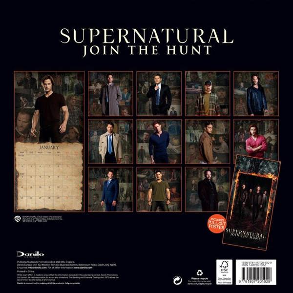 Supernatural Calendar 2027, Wall Calendars, Month To View, Entertainment, Gift