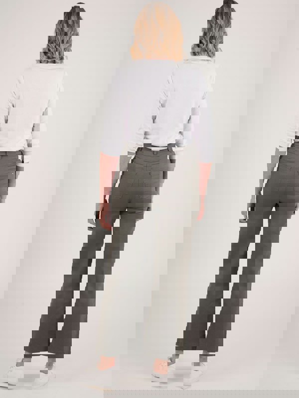 PennyPlain 5 Pocket Wide Leg Denim - Dark Sage