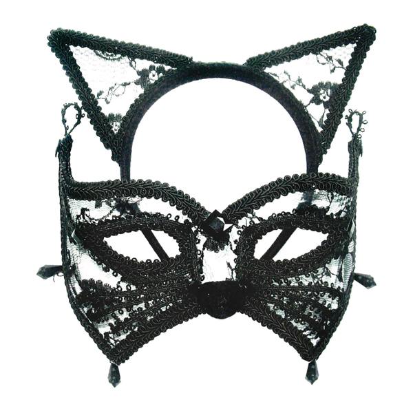 Bristol Novelty Cat Mask - Black - 
