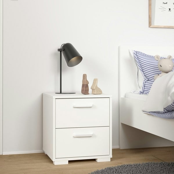 Furniture To Go Sofia Nightstand 2 Drawers White