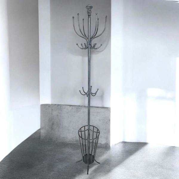 175CM GREY METAL COAT STAND/ UMBRELLA HOLD