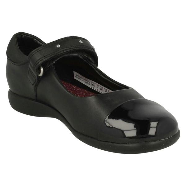 Clarks Girls Clarks Studded Strap School Shoes Prime Walk