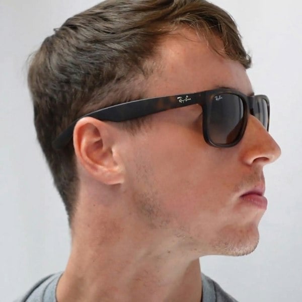 Ray-Ban Sunglasses Justin 4165 622/5A Black Gold Mirror