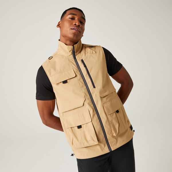 Regatta Mens Travel Light Packaway Gilet - Oat