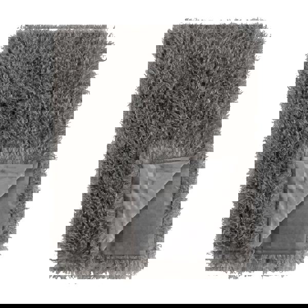 Furn Rowan Faux Fur Throw - Grey