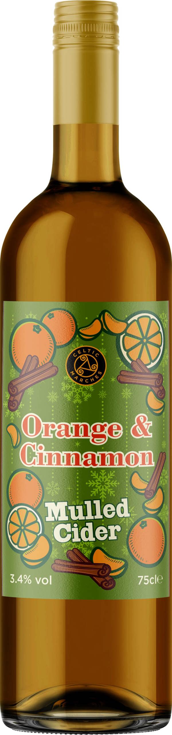 Celtic Marches Orange & Cinnamon Mulled Cider 2 x 75cl Bottles