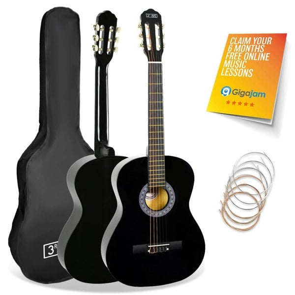 3rd Avenue 3/4 Size Classical Guitar Pack Black Classical Guitars#Colour_Black