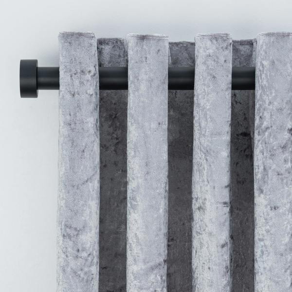 A.Unique Home Stud End Extendable Curtain Pole (25/28mm) (Matte Black,180cm - 340cm)