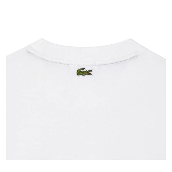 Lacoste Unisex Adult Embroidered Logo Loose Fit T-Shirt - White - 