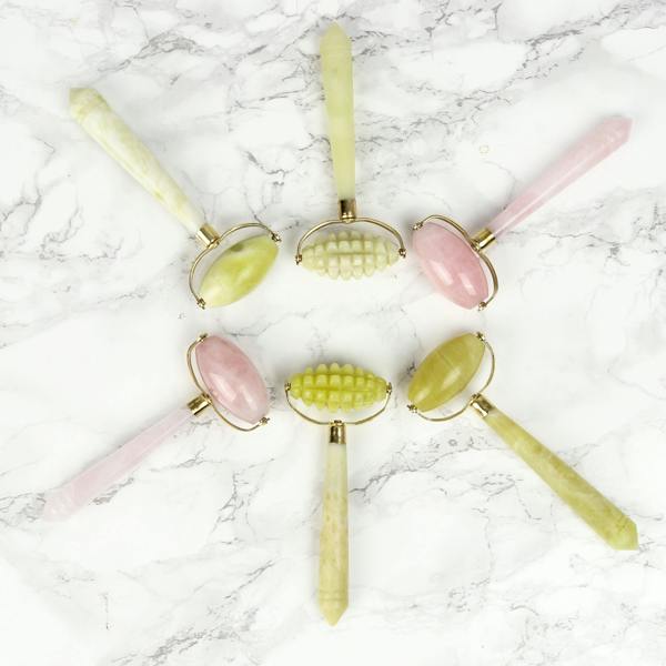 White Lotus Beauty Intensive Jade Roller - Natural Chemical Free Crystal in a Signature Silk Lined Box