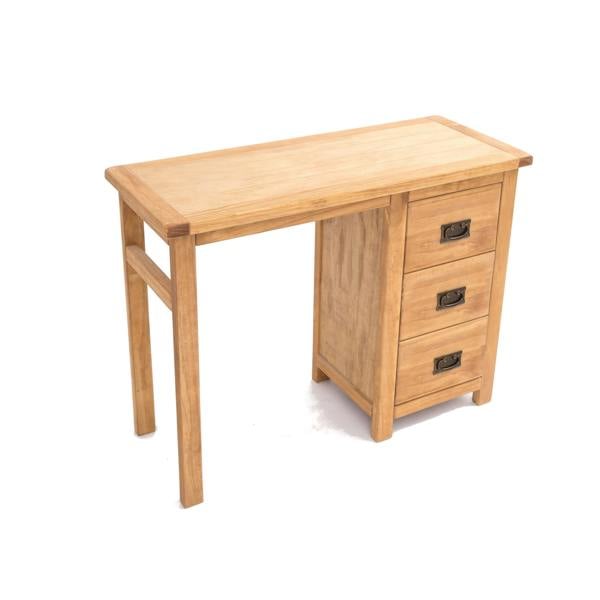 Cabinet Bits Lugo 3 Drawer Desk - Dressing Table Brass Drop Handle