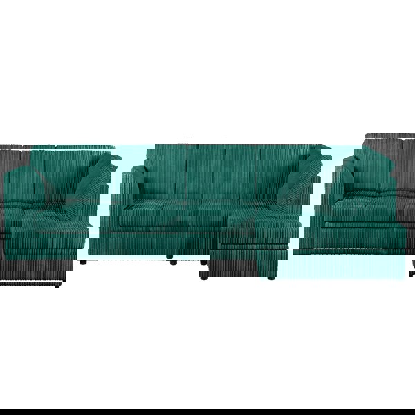 Furnishings For Less Luxor Full Cord Fabric 5 Seater Corner Sofa Full Back