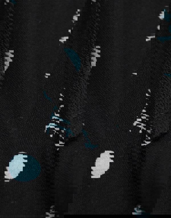 Twilight Womens Black Logo Short Sleeve Long Leg Pyjama Set