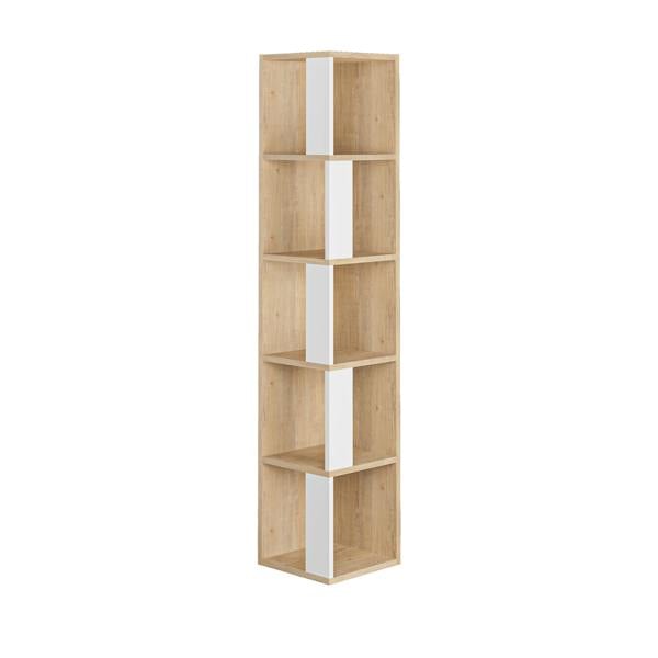 Decortie Piano Modern Corner Bookcase Tall Display Unit 158.9cm