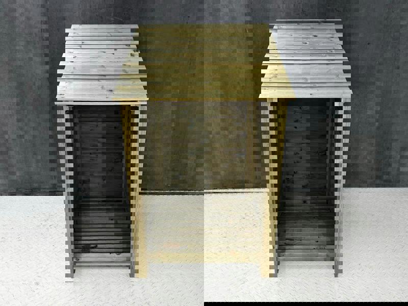 Arbor Garden Solutions Wooden Premium Tongue/Groove Log Store (W-79cm, H-126cm or H-180cm, D-88cm)