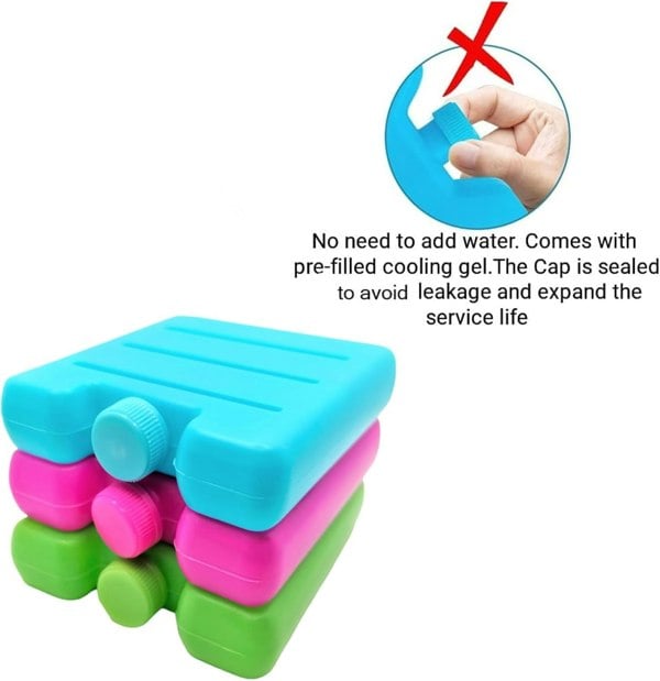 Generise Mini Freexer Blocks - 2 Blue, 2 Green, 2 Pink - 6 Pack