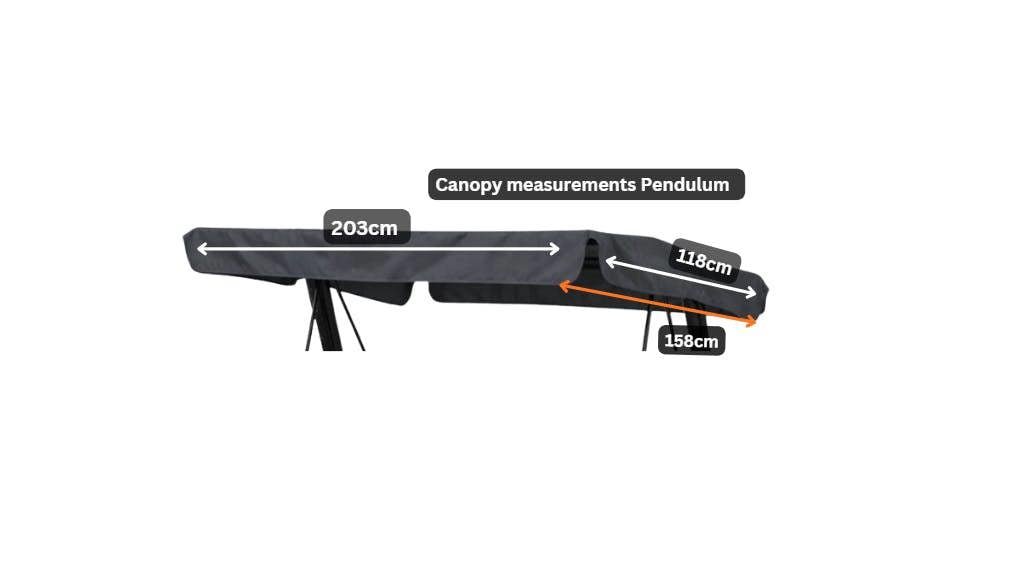 Replacement Canopy for 3 Seater Hammock - Pendulum Garden Swing The Garden Furniture Shop