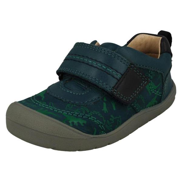 Clarks Boys Startrite Casual Hook & Loop Shoes Footprint