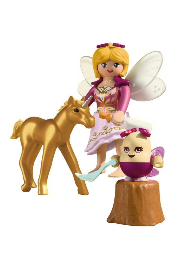 Playmobil Golden Unicorn Foal with Fairy - 71844 Playset