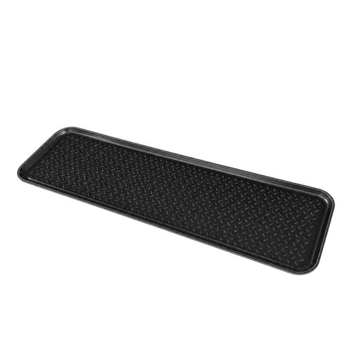 Nicoman Shoes, Boots & Wellies Tray - Plain Black - Soft Rubber - 140cm x 40cm
