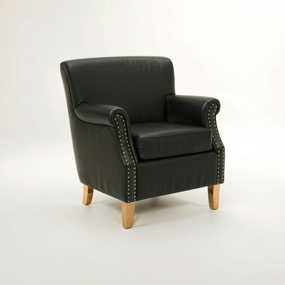 Interiors by Premier Trinity Brown Leather Effect Armchair