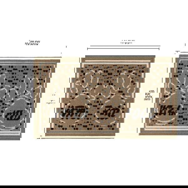 JVL Machine Washable Pet Mat 40×70 cm – Absorbent Indoor Dog & Cat Feeding Mat, Floor Protector for Bowls & Food Area – “Dinner Time” Design