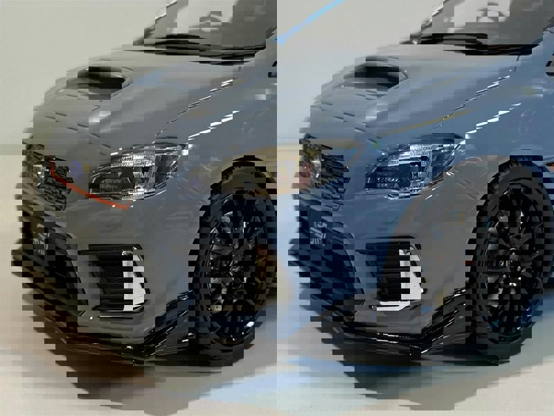 subaru sti s208 nbr challenge pack carbon rear wing grey 1:18 kyosho