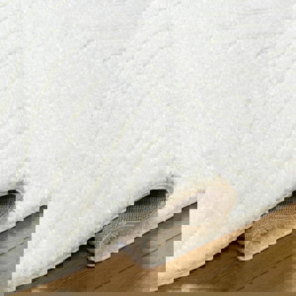 Livabliss Nomadic-Shaggy Ivory Modern Graphic Soft Plush Pile Rug