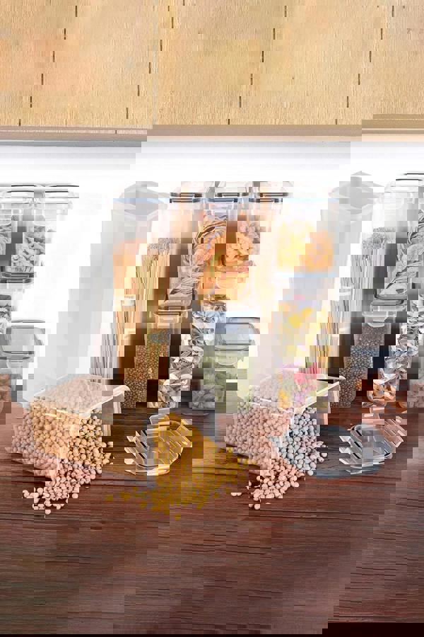 Living and Home 8/7Pcs Set Airtight Food Storage Containers Cereal Grain Organiser Box with Lids