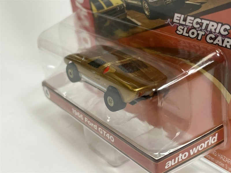 Auto World Slot Cars 1966 Ford GT40 Gold Thunderjet Ultra G HO Slot Car Auto World SC379-4