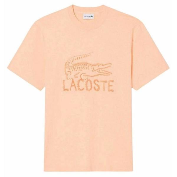 Lacoste Mens Logo Cotton T-Shirt - Pink - 
