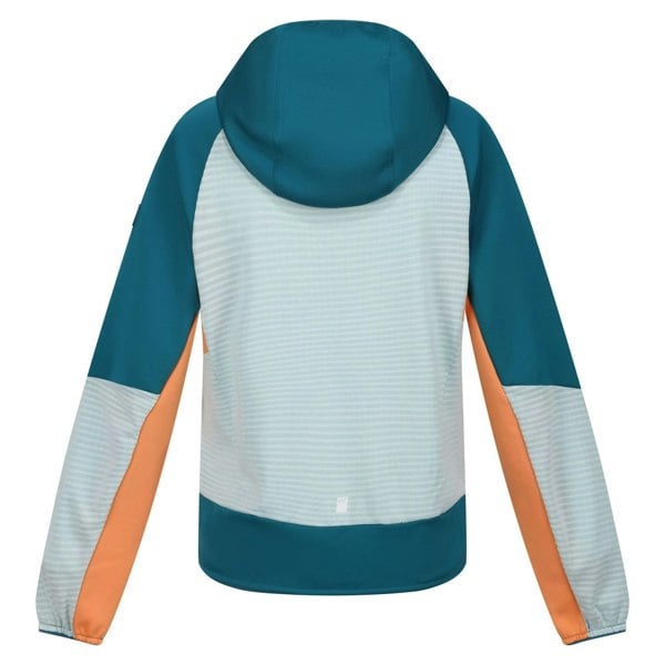 Regatta Childrens/Kids Prenton II Hooded Soft Shell Jacket - Sea Haze/Gulfstream