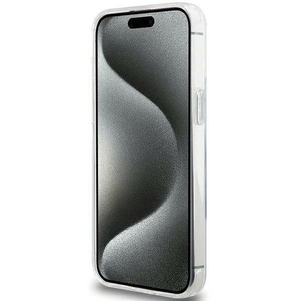 Karl Lagerfeld Karl Head with MagSafe & Ring Stand for iphone 15 Pro Max 6.7" Transparent - KLHMP15XHMRSKHH