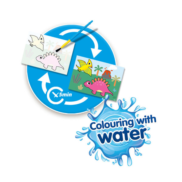 SES Creative Colouring with water - Dinos