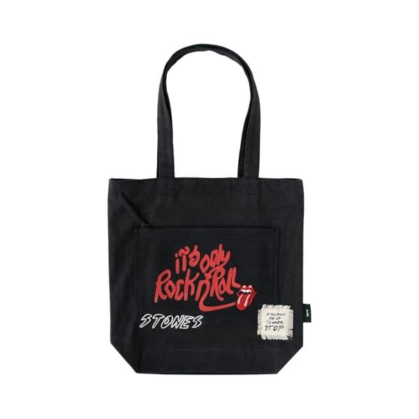 Grupo Eric The Rolling Stones Premium Cotton Tote Shopping Bag Black