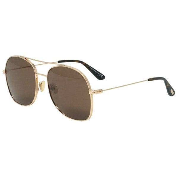 Tom Ford Delilah Ft0758 28E Rose Gold Sunglasses