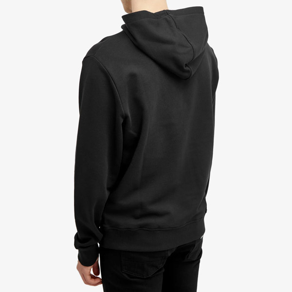 Balmain Paris White Classic Logo Hoodie - Black