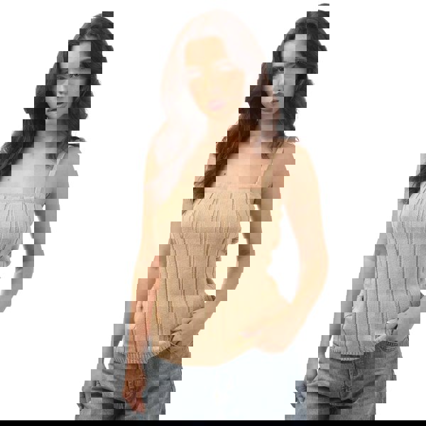 Nobody's Child Women's Ribbed Camisole - Beige