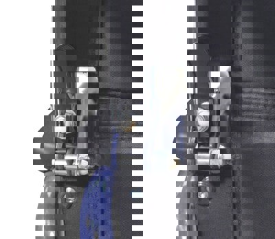 Aidapt Deluxe Attendant Propelled Steel Wheelchair Blue