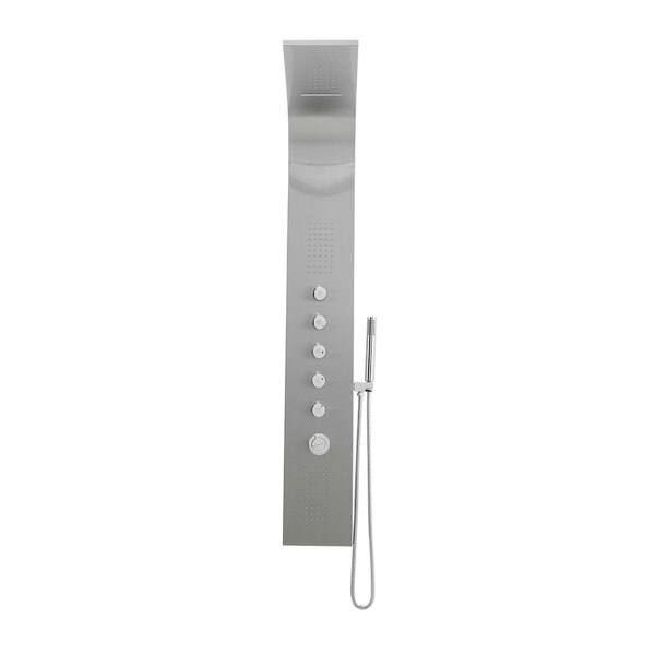 Living and Home Stainless Steel Bathroom Exposed Shower Tower Panel